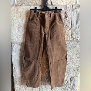 Nili Lotan Rustic Brown Corduroy Pants